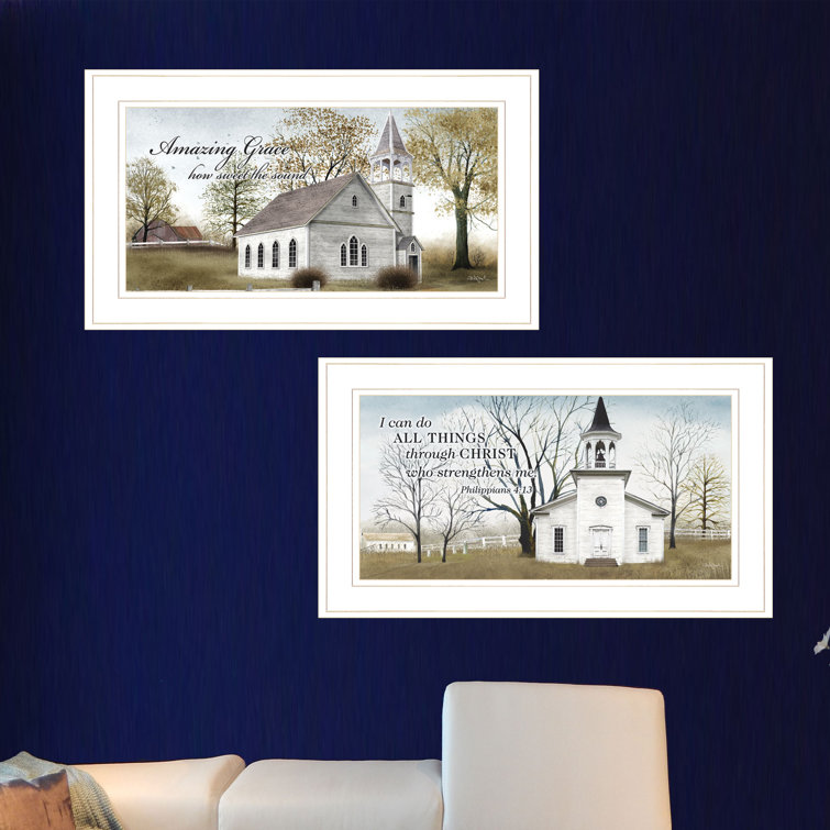 August Grove® "Amazing Grace" Framed Wall Art for Living Room, Bedroom & Farmhouse Wall